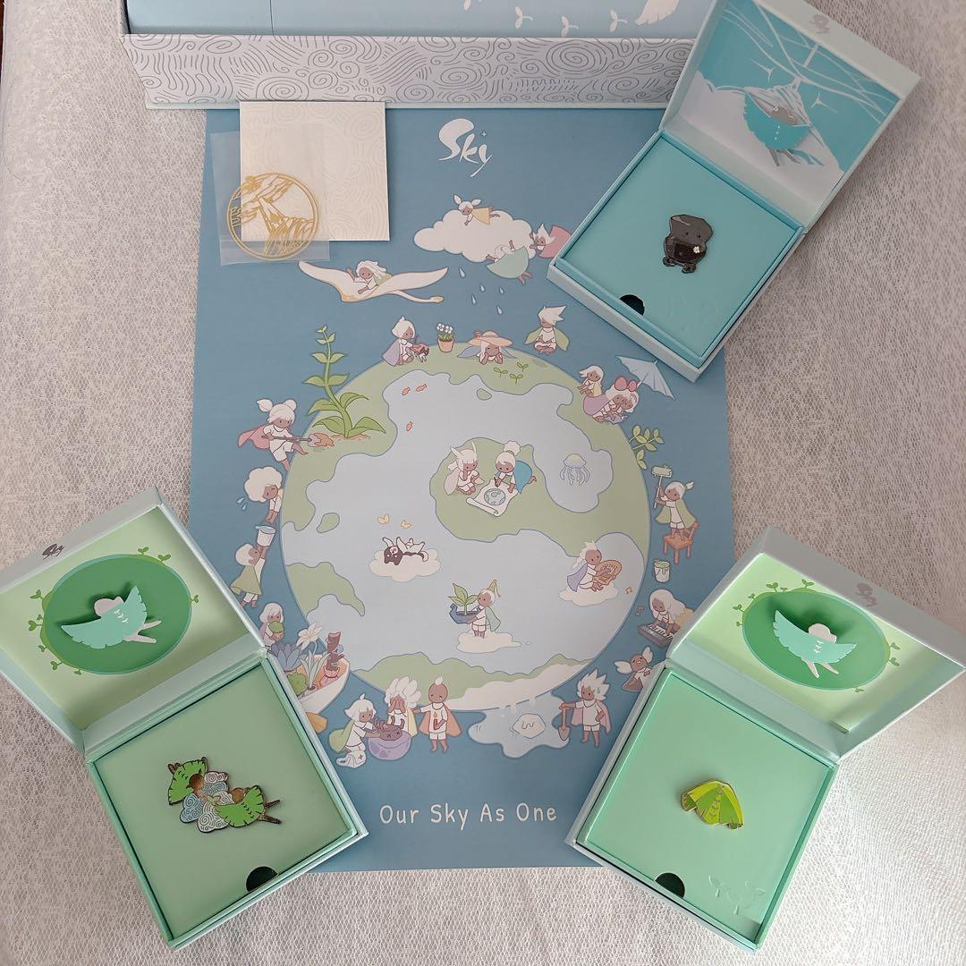 未連携】Sky星を紡ぐ子どもたち 1周年ボックス ピンバッジ ポスター