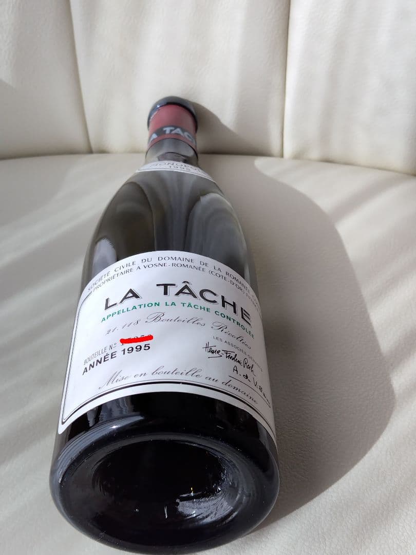 空き瓶 LA TÂCHE 1995 赤ワイン DRC ラ•ターシュ - メルカリ