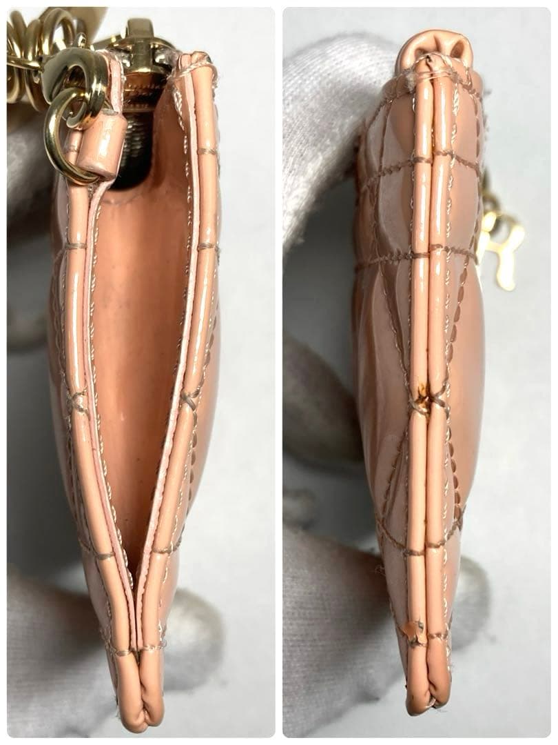 良品　ディオール レディディオール カナージュ　パテントレザー　ケース