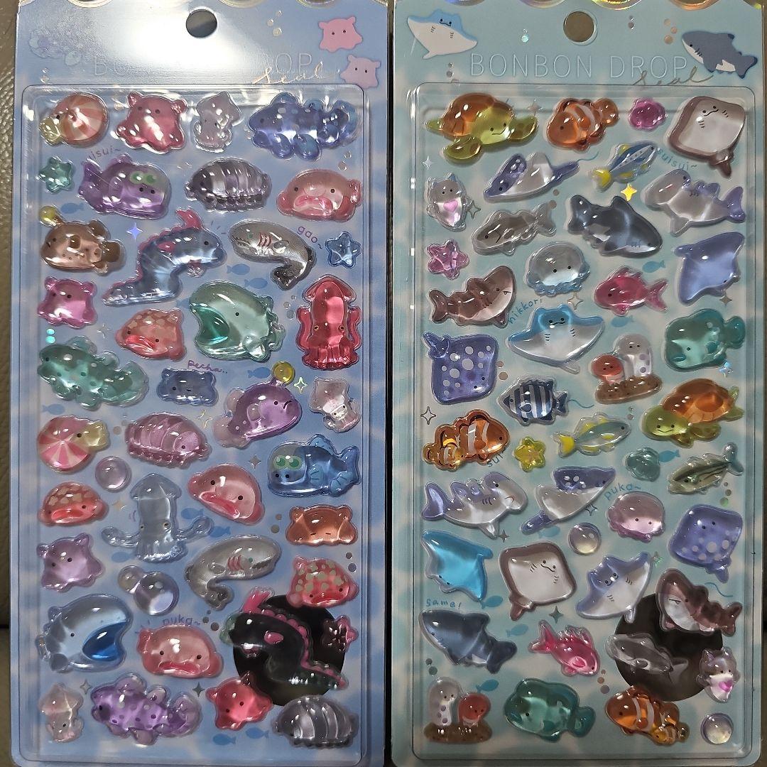 水族館限定 クーリア正規品 ボンボンドロップシール 4種セット - メルカリ