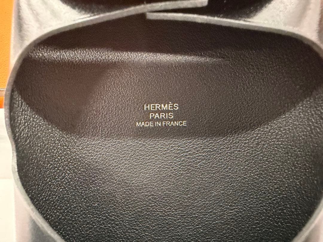 エルメス　バスティア　新品 ボックスカーフ 黒