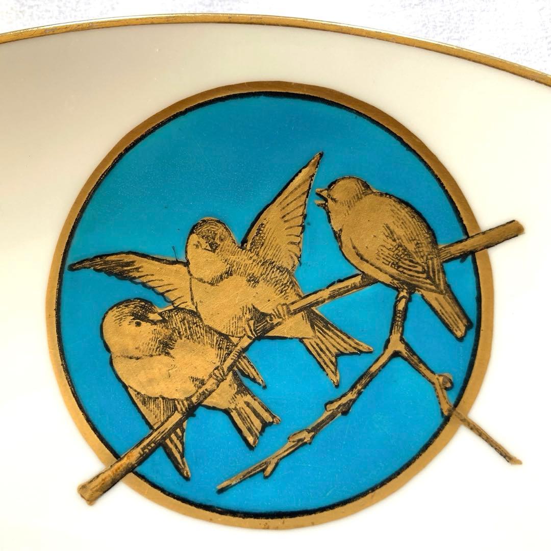 英国 John Mortlock 金彩 鳥文様 キャビネットプレート - メルカリ