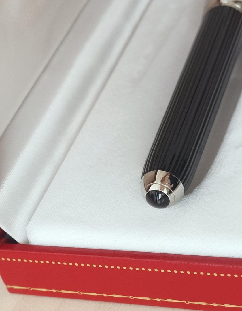 極美品 ルイ カルティエ 18K 万年筆 プラチナフィニッシュ ST170039