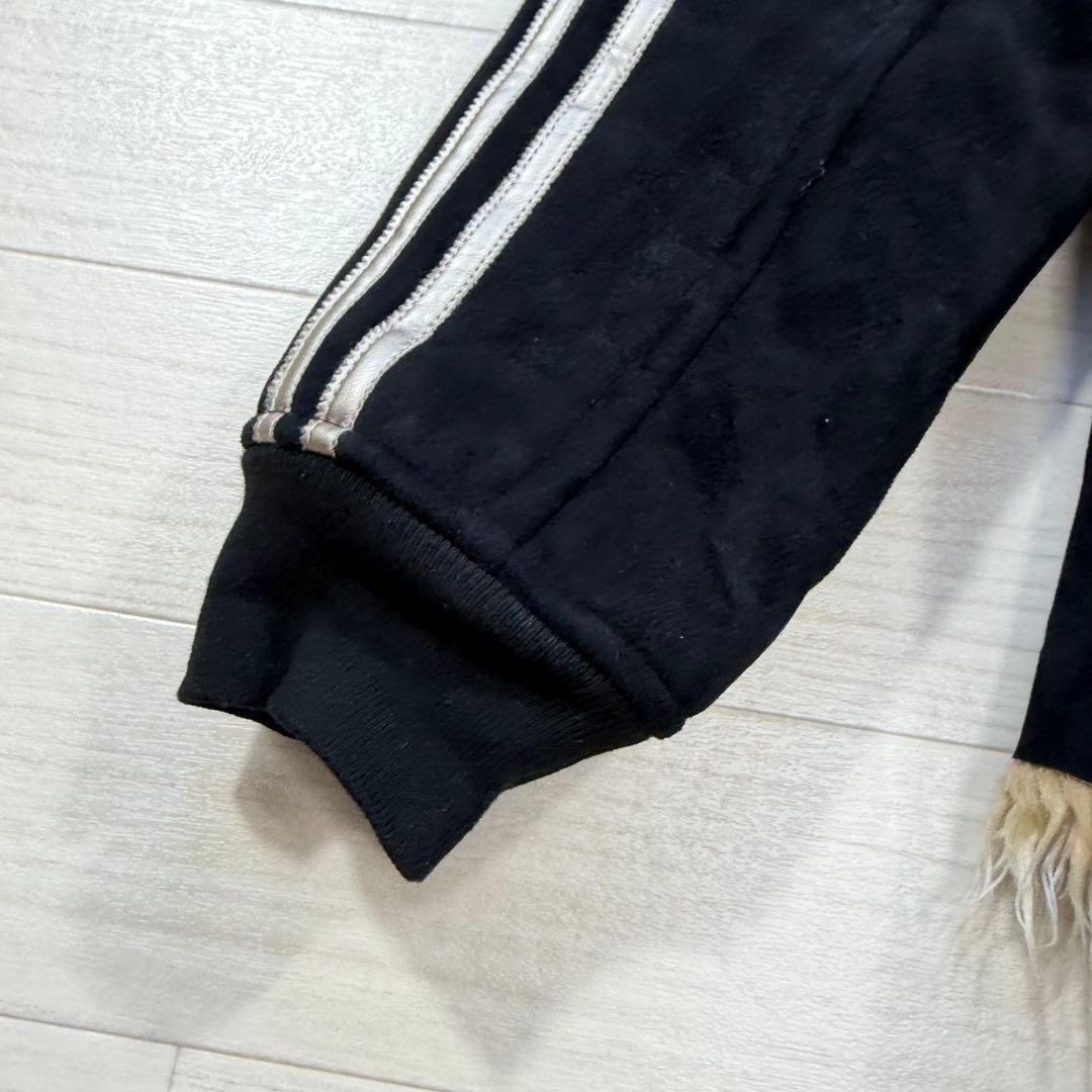 極希少 90s adidas long fur mouton jacket M