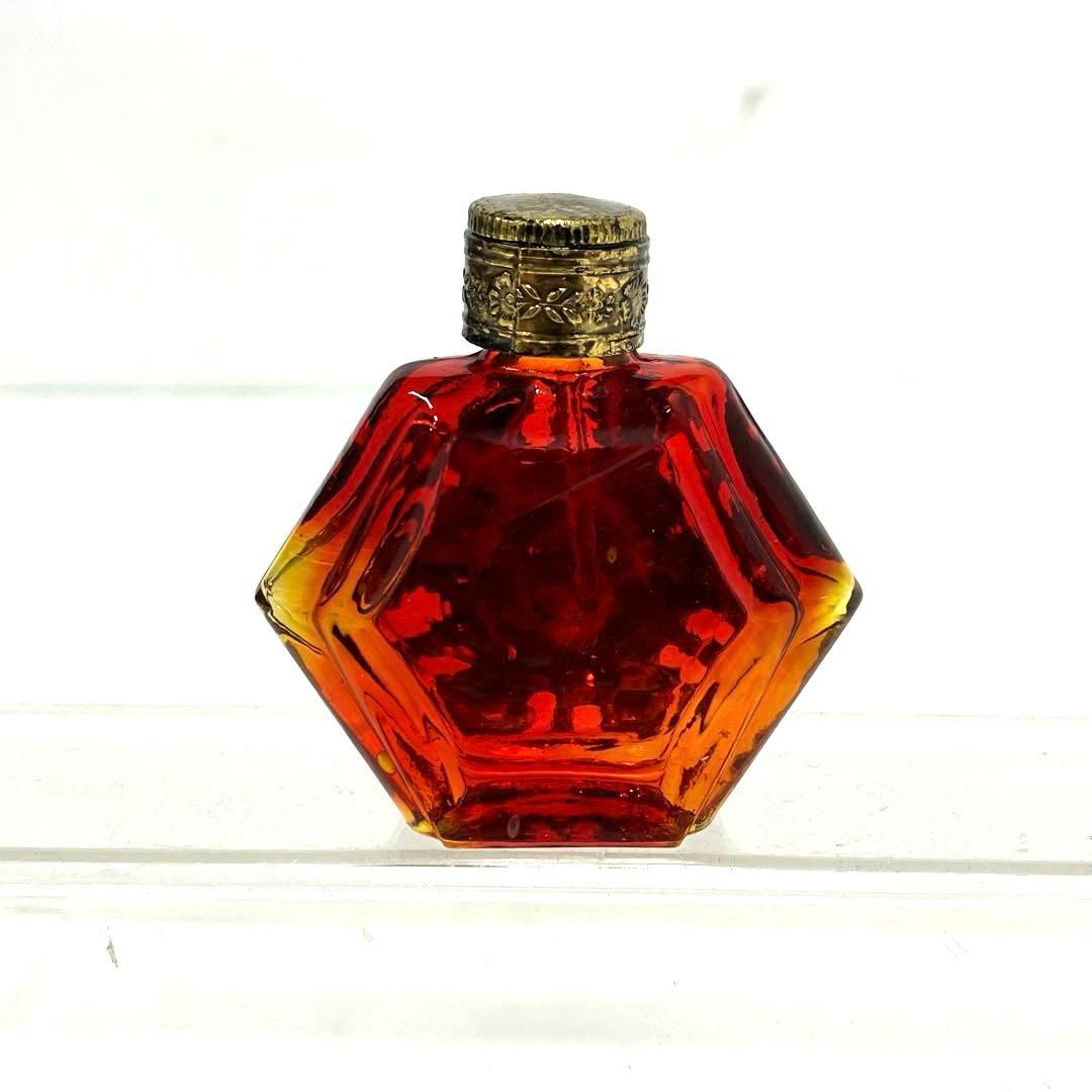 アンティーク☆Bohemia☆ボヘミアンガラス☆香水ボトル☆ミニボトル