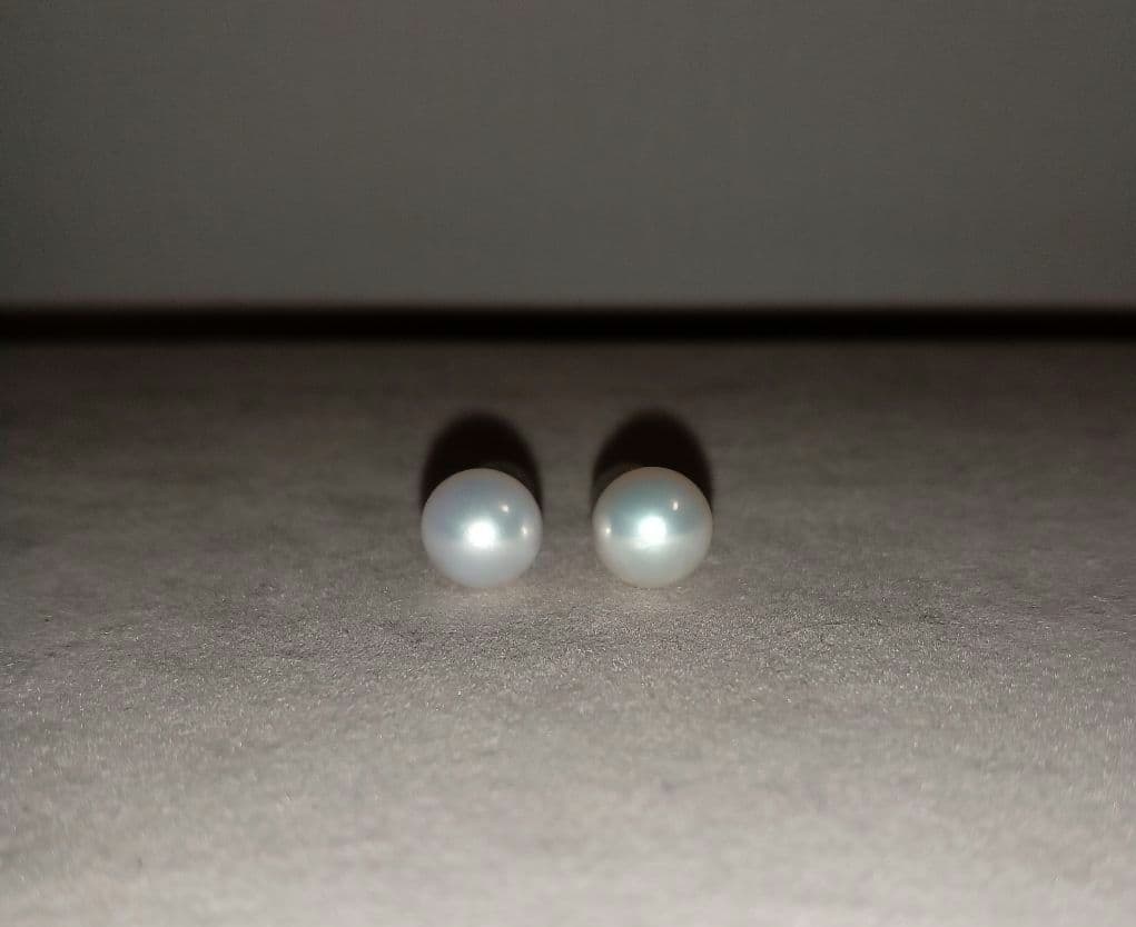 ★連休セール★真珠倶楽部 アコヤ パール ピアス K14WG 8.0〜8.5mm