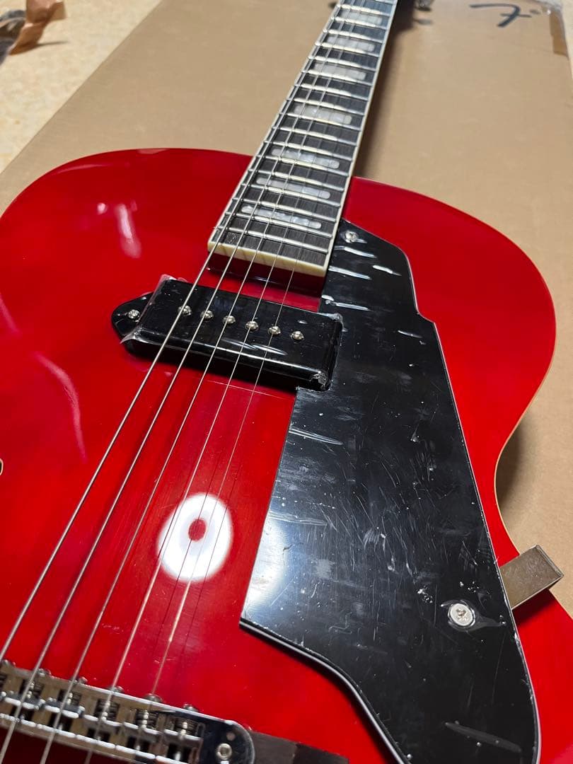 GROTE Jazz Electric Guitar Semi(RED) - メルカリ