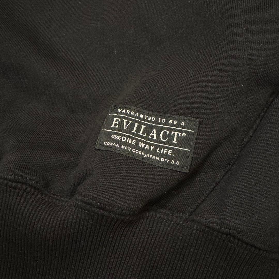 EVILACT スウェットパーカー ブラック Mサイズ