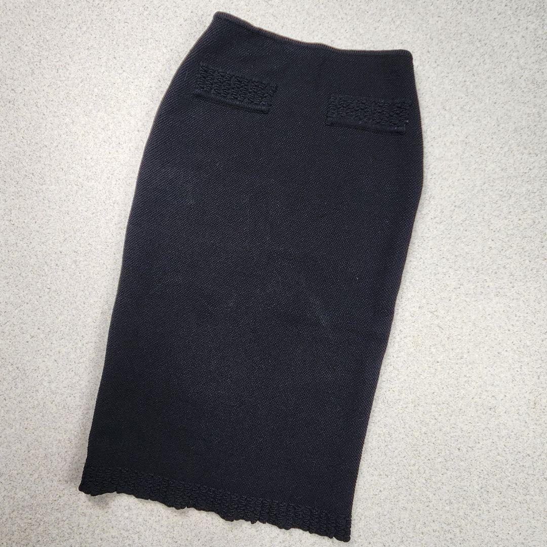 ジョンガリアーノ✨ ニット タイトスカート イタリア製 Sサイズ 黒