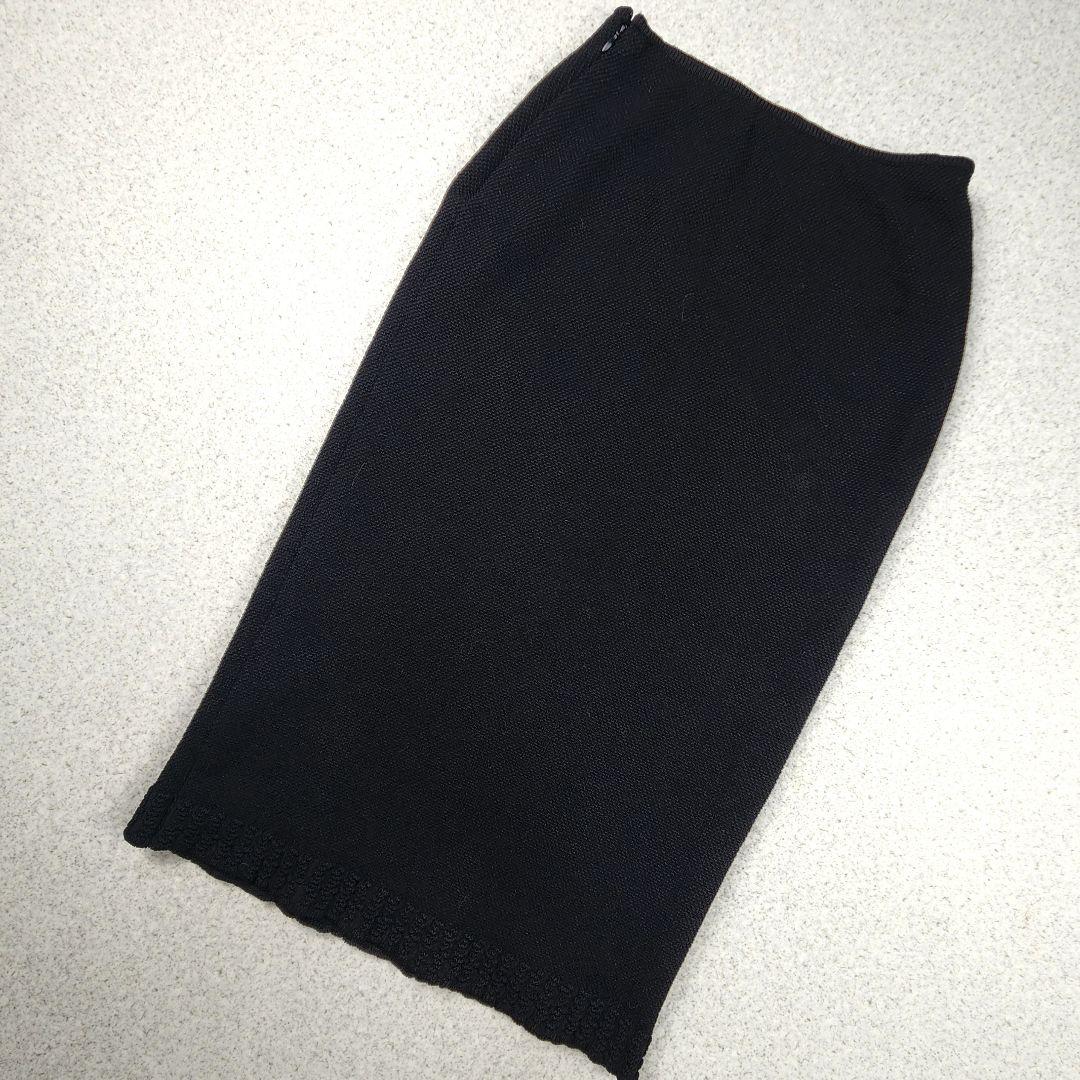 ジョンガリアーノ✨ ニット タイトスカート イタリア製 Sサイズ 黒