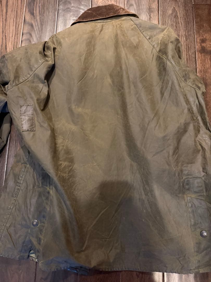 バブアーBarbour オリーブグリーンジャケット　オイルドコットン　ビンテージ