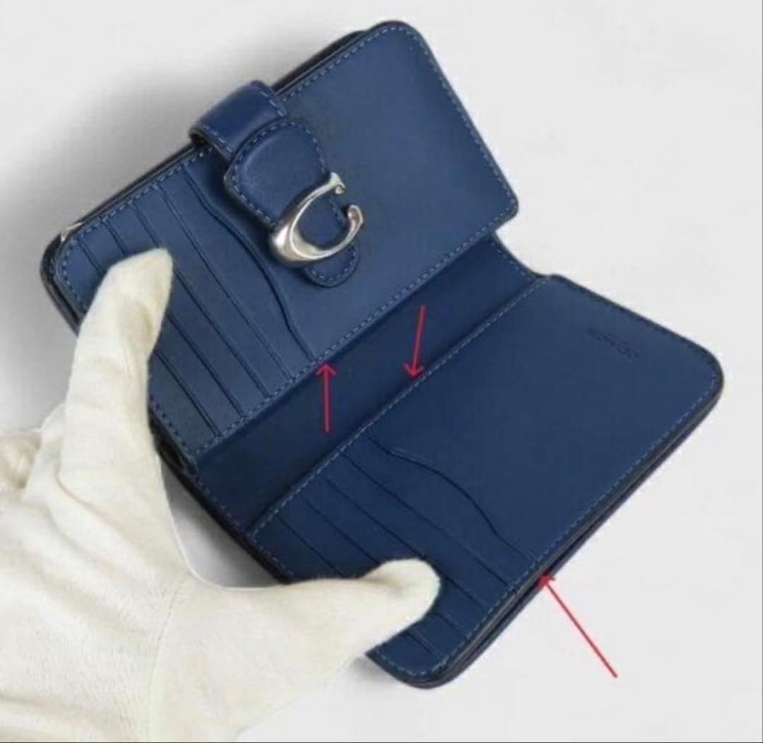 COACH コーチ高級スムースレザータビーミディアム二つ折り財布 - メルカリ