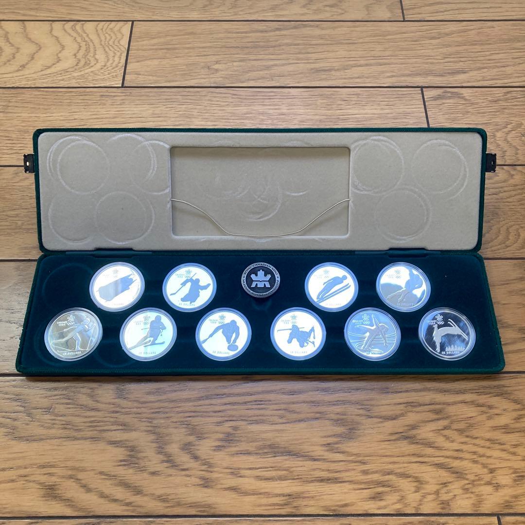 カナダカルガリー冬季オリンピック記念銀貨10種類セットエリザベス2世