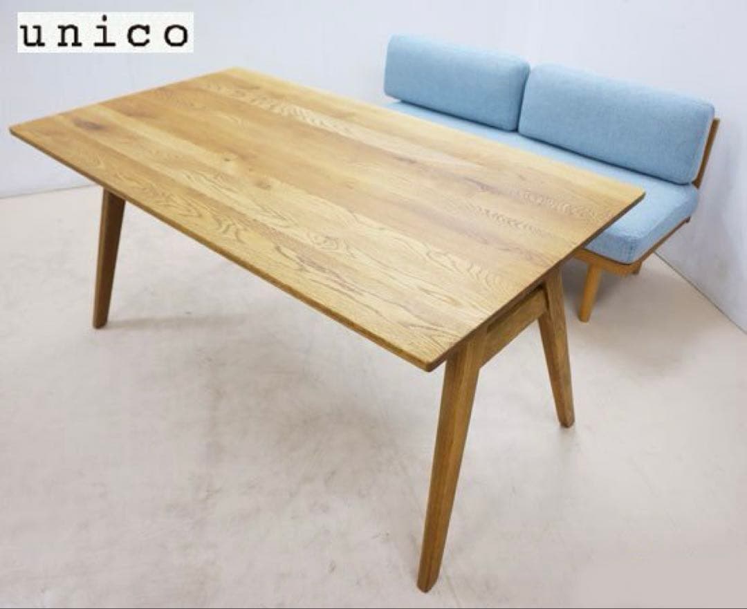 unicoウニコ ADDAY アディ ダイニングテーブル&キナベンチバックレスト