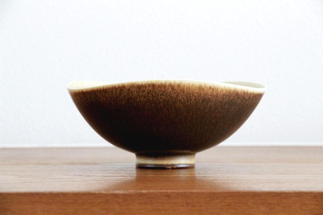 ベルント・フリーベリ Berndt Friberg グスタフスベリ 黄釉 盃 北欧