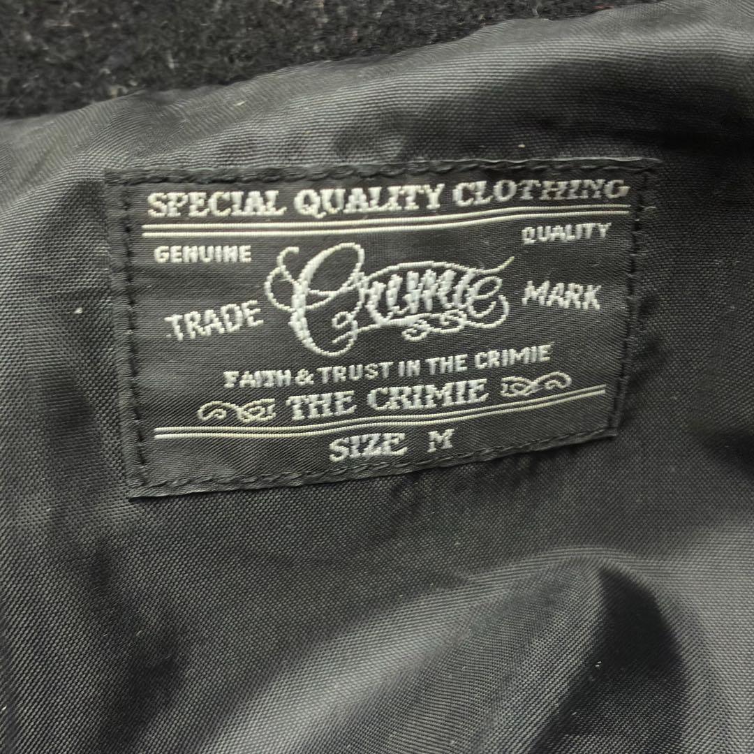 CRIMIE ウール スポーツ ジャケット ブルゾン ブラック M