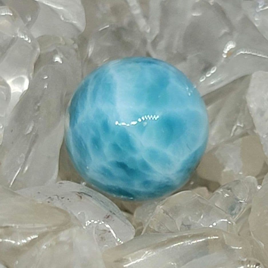 高品質★ ラリマー 約 11.5mm 粒売り ①