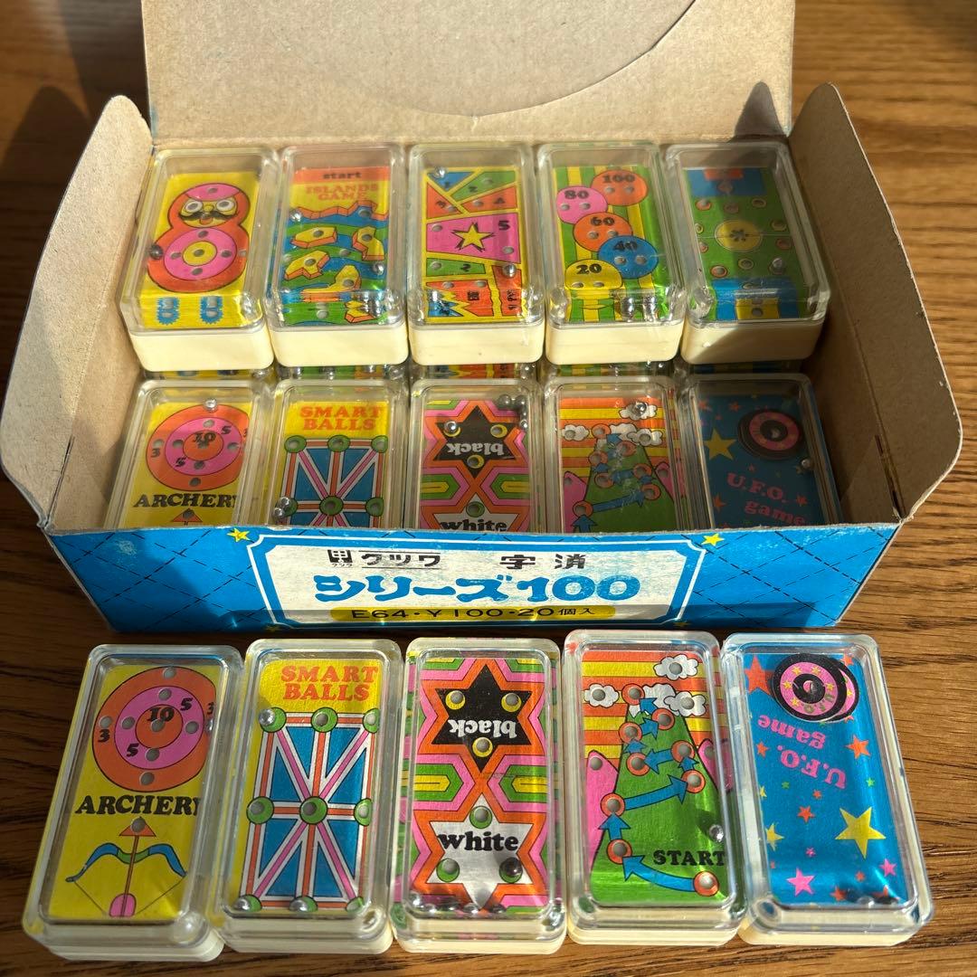 昭和レトロ　ピンボール風　消しゴム　箱入り！20個入り