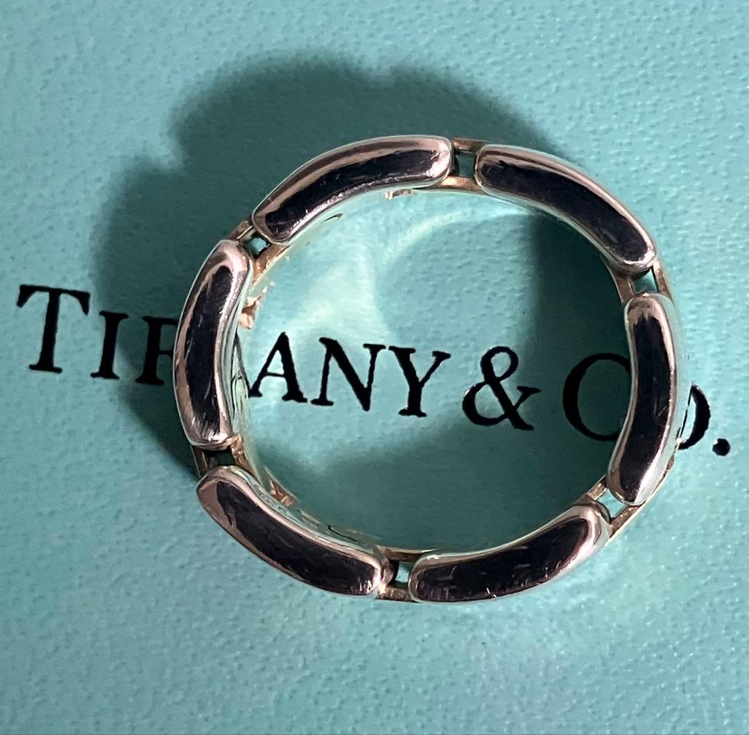 美品　オールドティファニー　Hリング