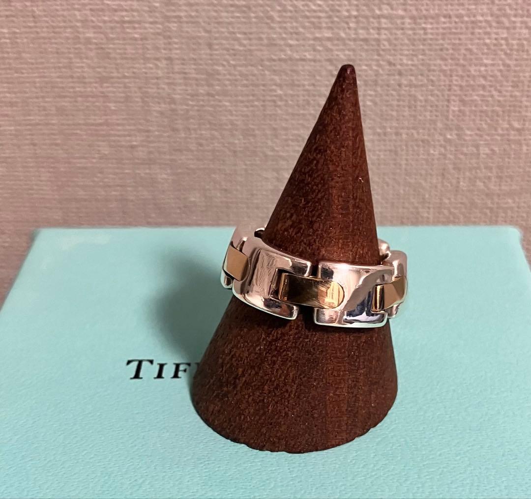 美品　オールドティファニー　Hリング