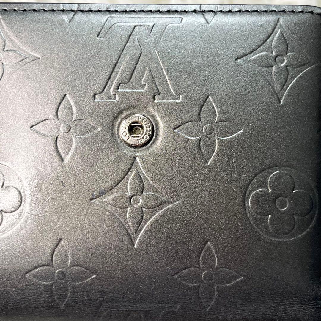 LOUIS VUITTON モノグラムマット　三つ折り財布【美品】