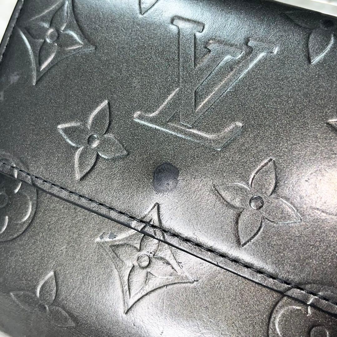 LOUIS VUITTON モノグラムマット　三つ折り財布【美品】