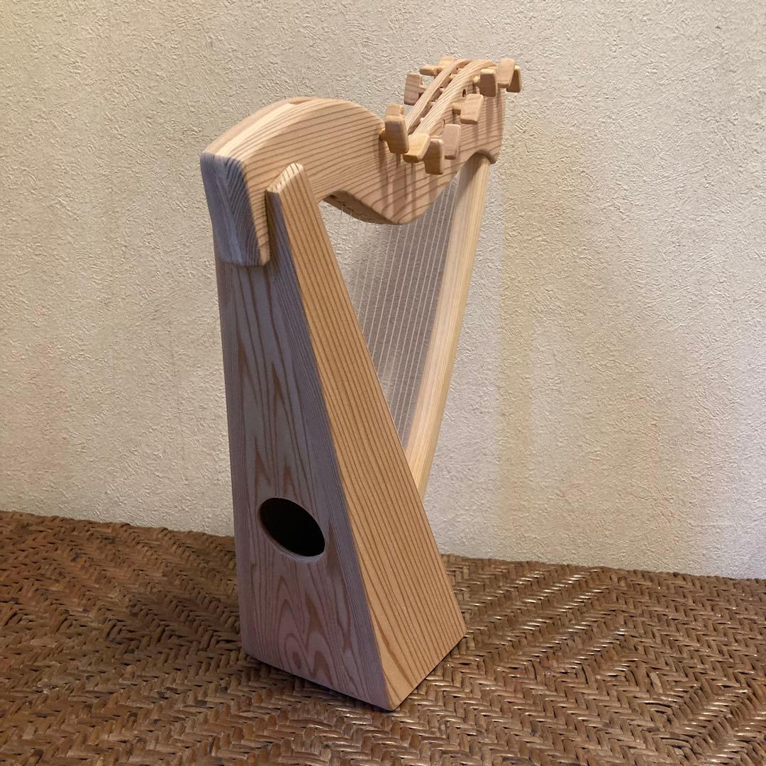 ほのぼの工房のミニハープ ほのぼの工房の複弦ハープ 小気味よく