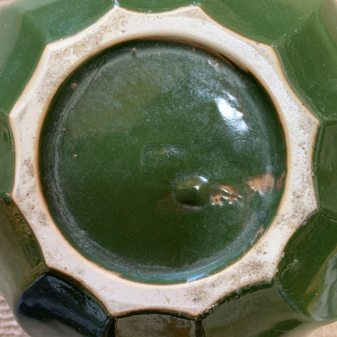 中古品稀少瓷瓶高15センチ巾21センチ口15センチ