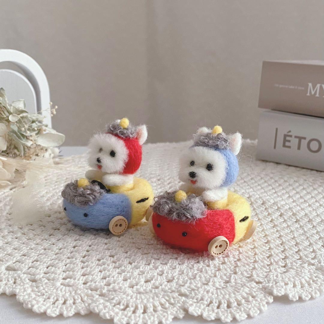 みみ様専用】節分 青鬼カーでレッツゴー‼︎ ウエスティ 羊毛フェルト