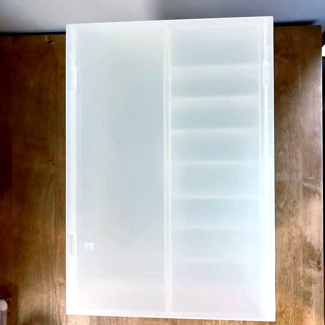 無印良品 ポリプロピレンケース・引出式・浅型・6個（仕切付） 送料