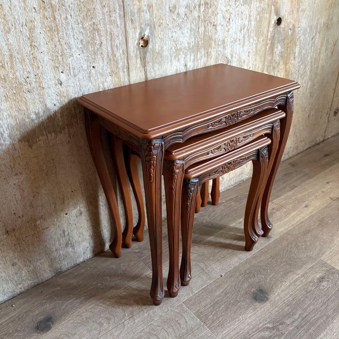 猫脚クラシック ネストテーブル サイドテーブル