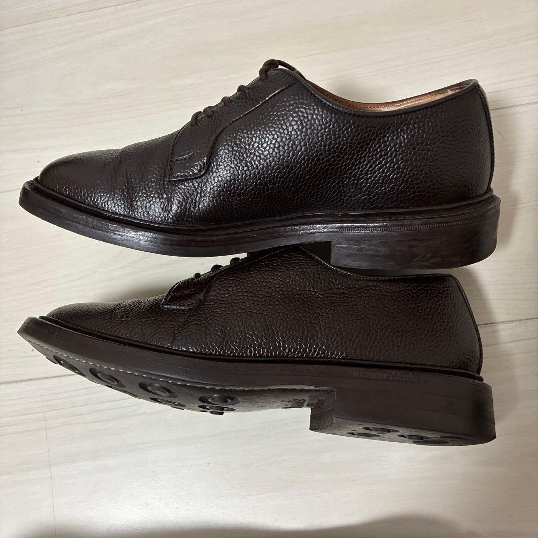 トリッカーズ　ロバート　プレーントゥ　グレインレザー　ブラウン　UK6.0