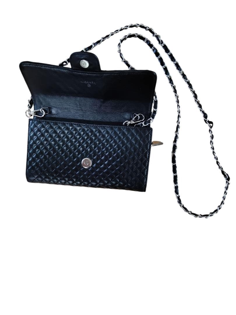 シャネル カメリア チェーンウォレット ショルダーバッグ ポシェット