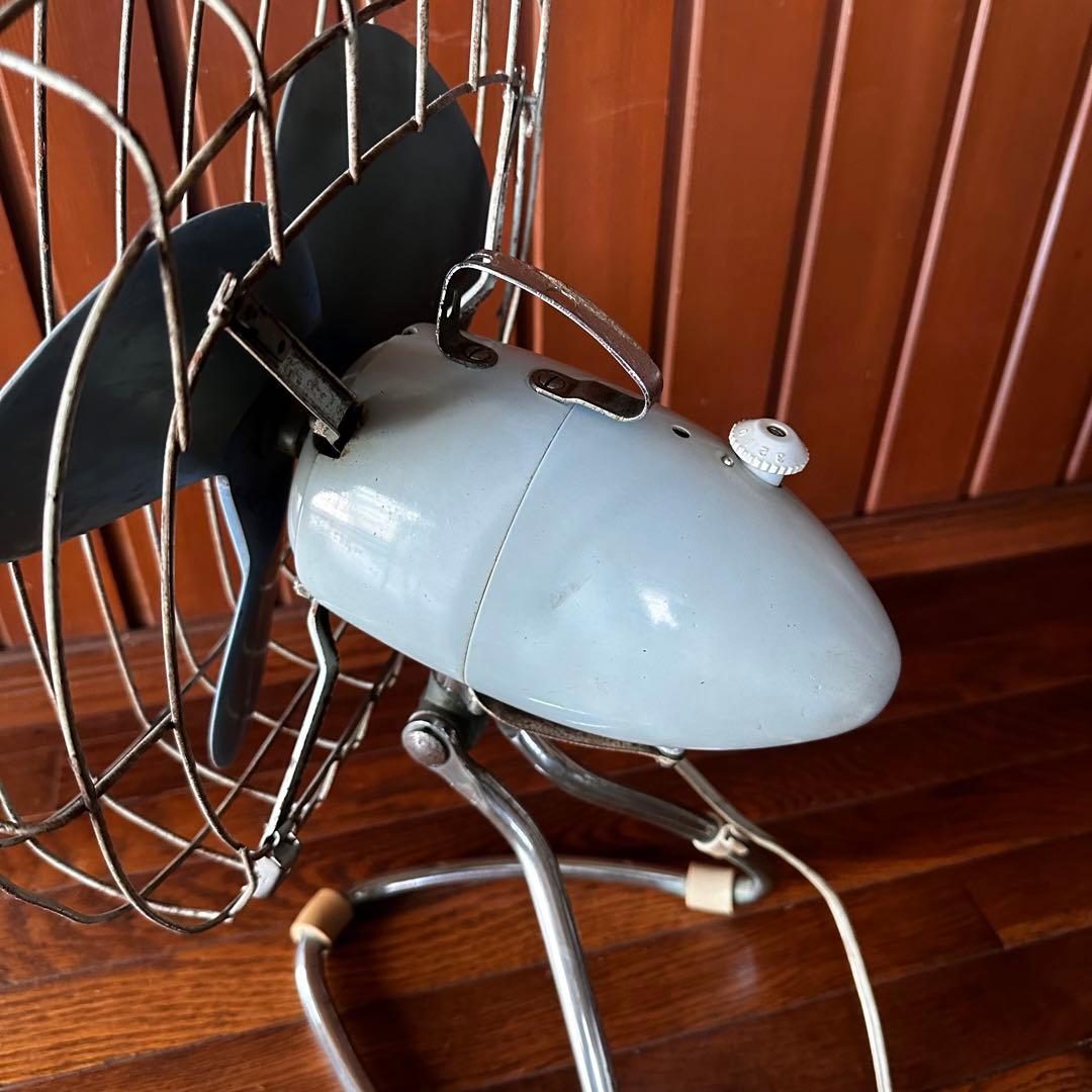 昭和レトロ　扇風機　富士電機　サイレントファン　角形　四角　希少　稼働します