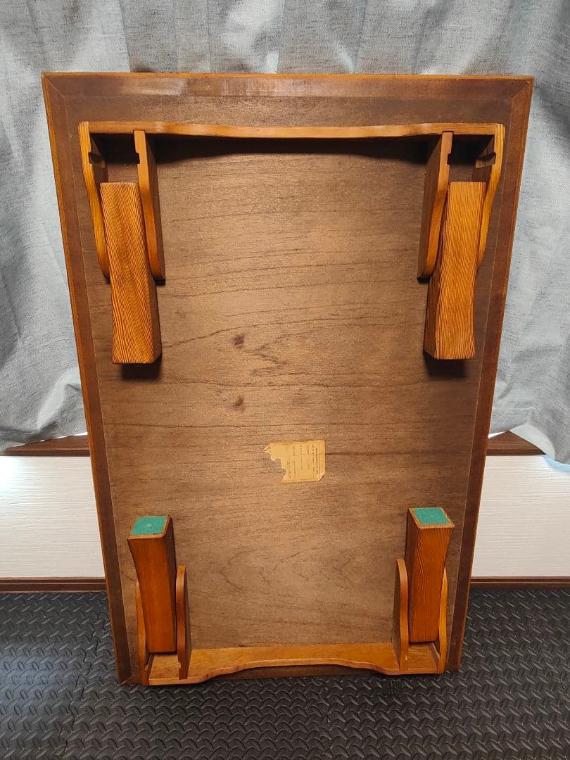 折りたたみテーブル　木目　アンティーク　机　座卓　天板美品