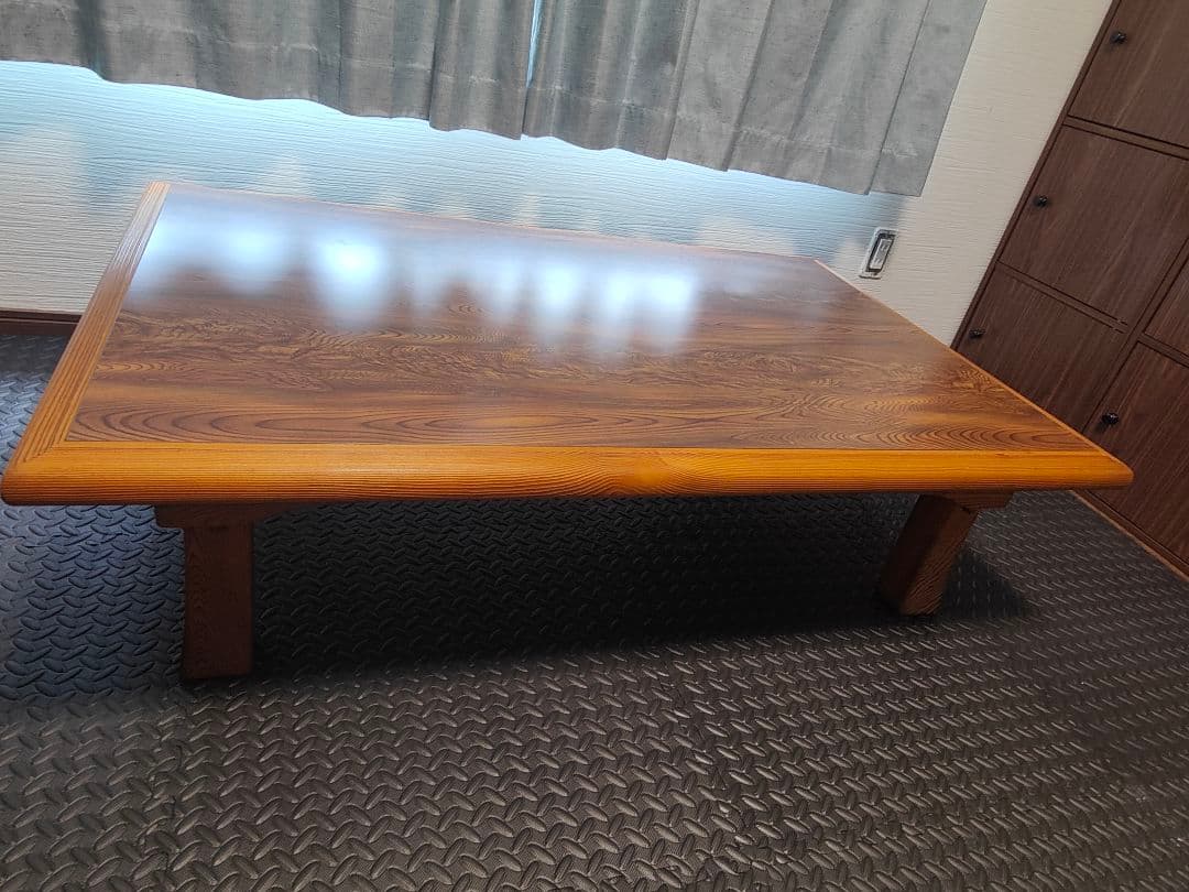 折りたたみテーブル　木目　アンティーク　机　座卓　天板美品