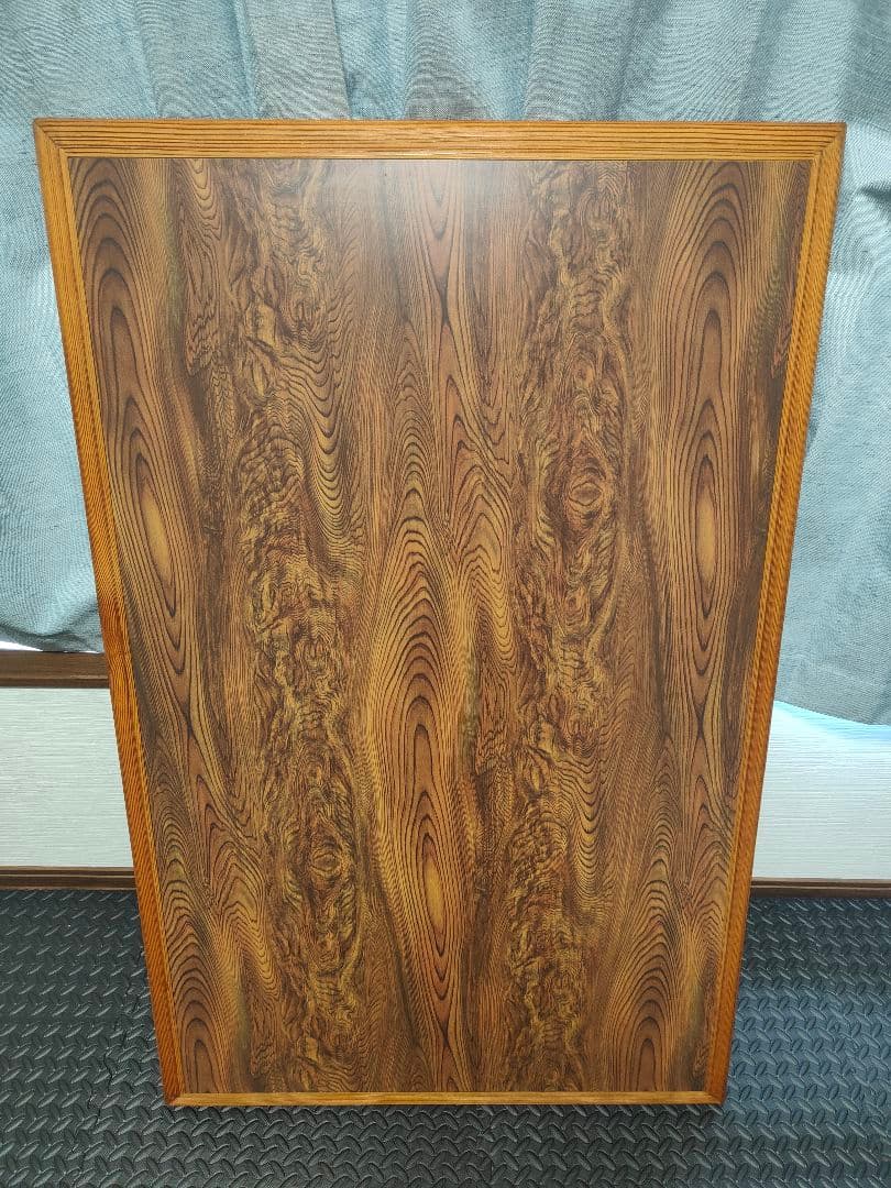 折りたたみテーブル　木目　アンティーク　机　座卓　天板美品