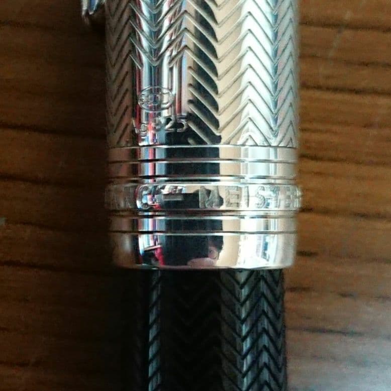 極上♪】 モンブラン 万年筆 ソリテール 146 ドゥエ シルバーバーリー