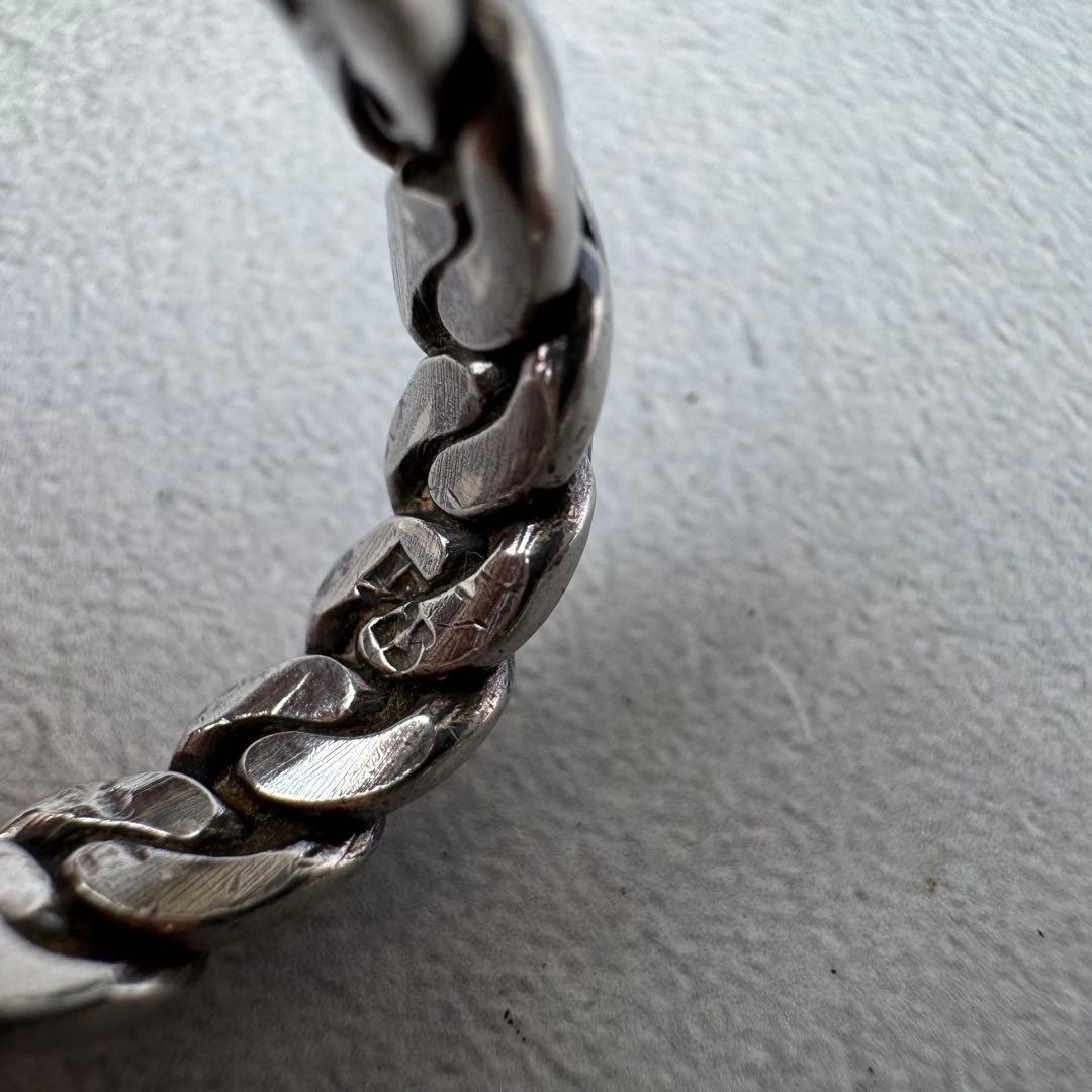 ヴィンテージ ウーブンロープバンドリング シルバー925 11号 メキシコ製