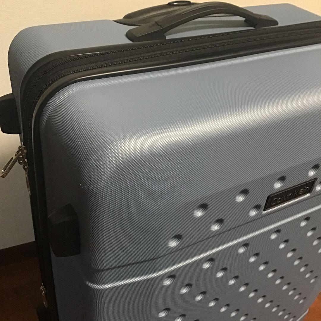 Calvin Kleinスーツケース 海外限定 カルバンクライン ブルー系
