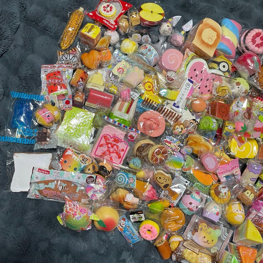 153個 スクイーズ 大量まとめ売り 153個 食べ物系 可愛い系 おもちゃ