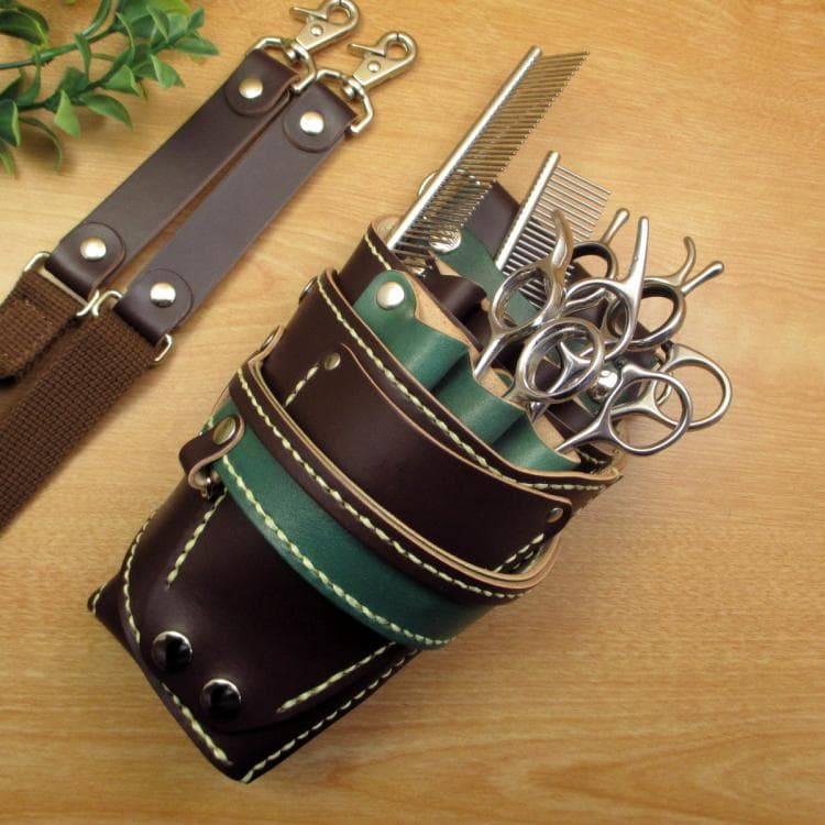 トリマー向き】 7丁 ダークブラウン シザーケース TSC-10/CDC - メルカリ