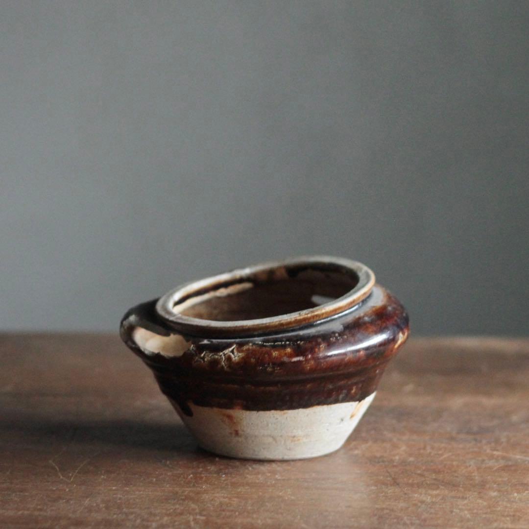 美濃 破れ壺 ひしゃげ壺 古美術 古道具 アンティーク