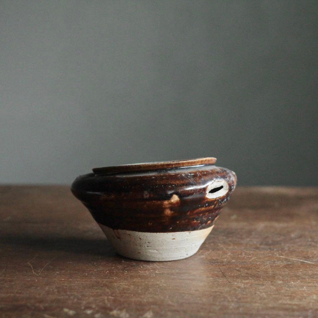 美濃 破れ壺 ひしゃげ壺 古美術 古道具 アンティーク