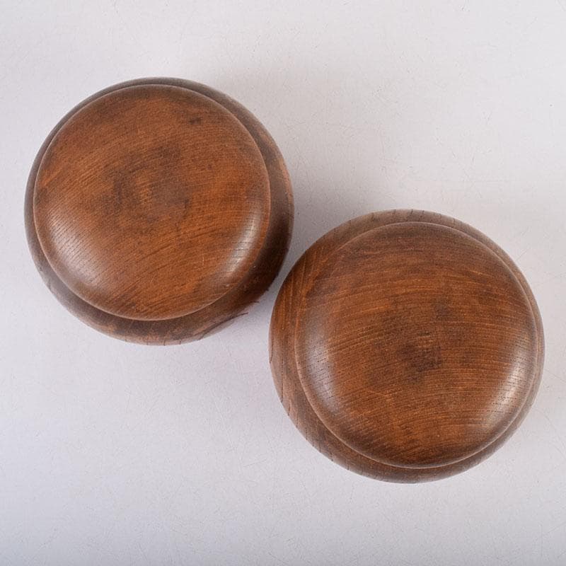 囲碁　碁石　本蛤碁石　那智黒碁石　碁笥　一套　V　R8902