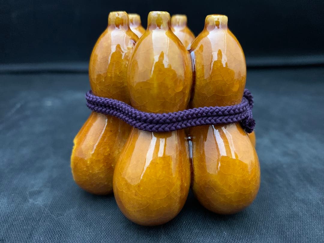 楽焼窯元三代 茶道具 蓋置 佐々木昭楽 作 飴釉 六瓢 栞共箱 - メルカリ