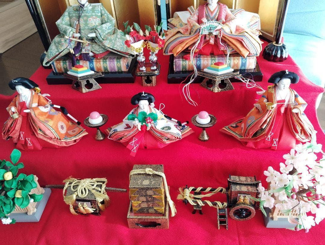 美品　雛人形３段松寿作　大阪松屋町久宝堂　<チャミチャミ様用>