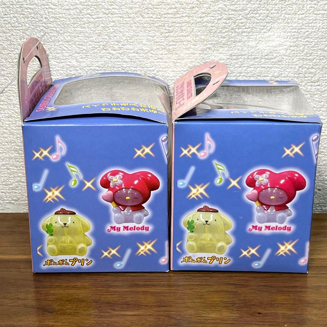 サンリオ　ぴかぴかオルゴール　2種セット　 キティ、ポムポムプリン　2000年製