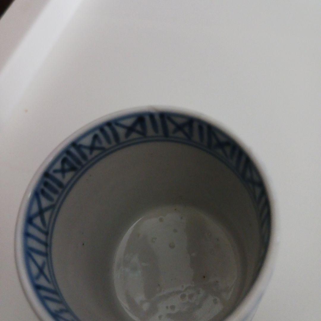 古伊万里　蛸唐草　お猪口