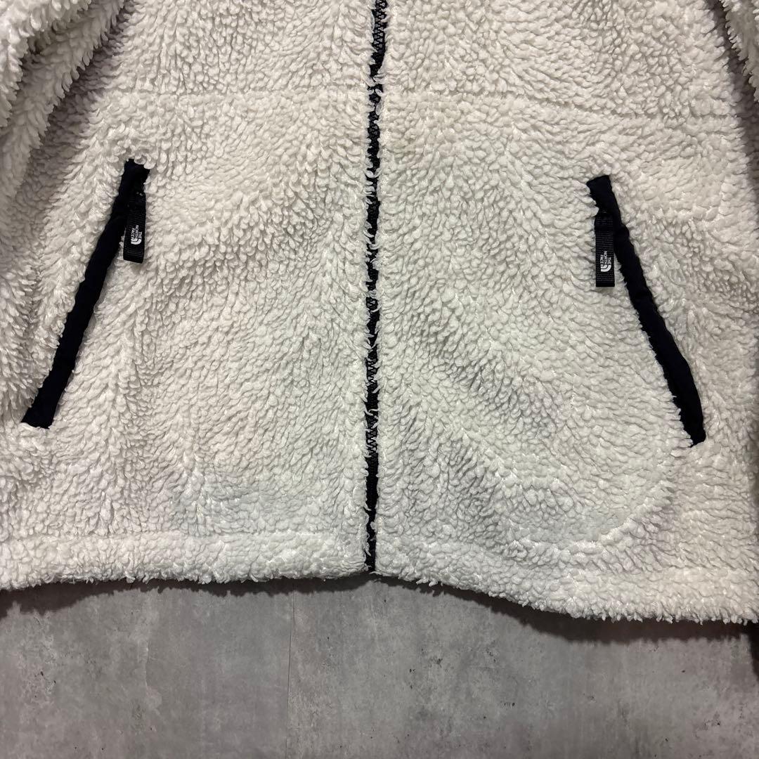 ノースフェイス　白色ボアジャケット　Lサイズ